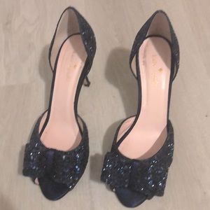 Katespade sela Blue Bow heels
